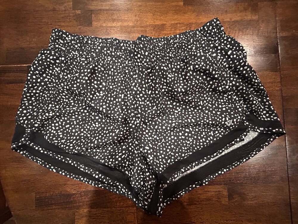 RBX Black & White Polka Dot Athletic Running Shorts